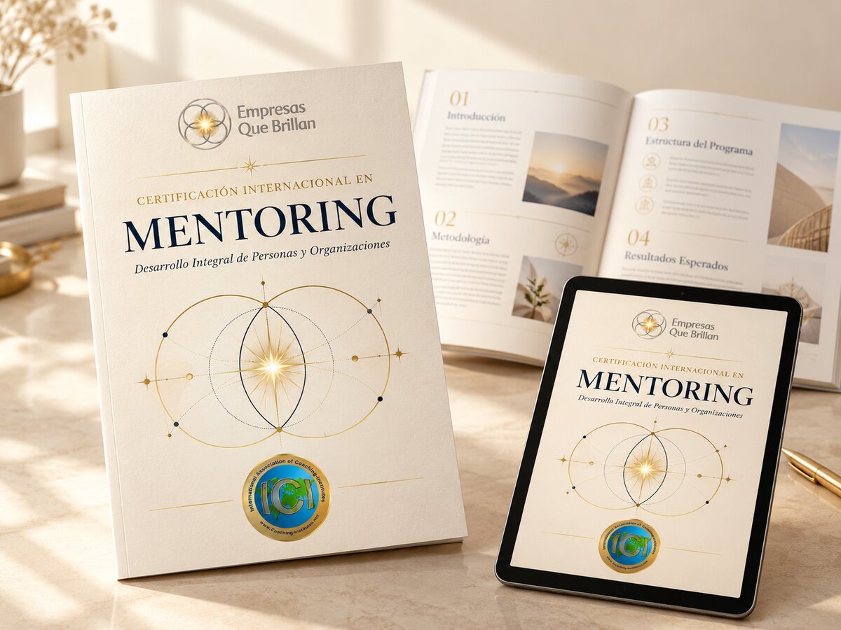 Programa impreso y digital de la Certificación Internacional en Mentoring